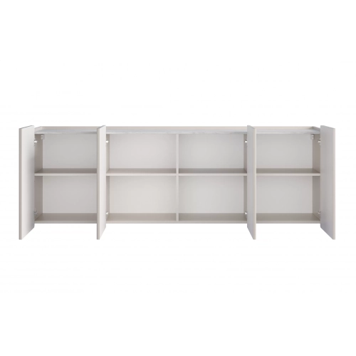 Komoda Malmi 200 cm wisząca - kaszmir / crema bianca / złoty
